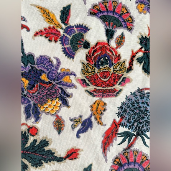 J Crew Brand New With Tags Colorful Cotton Paisley Trumpet Skirt Size 6 - Picture 6 of 11